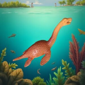 Mini Orange Vintage Unbranded Nesse Type Dinosaur 2.5”